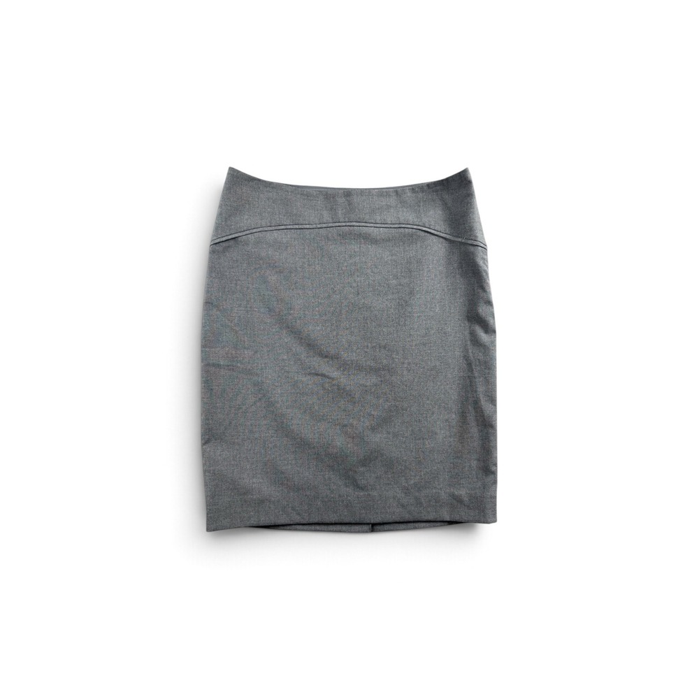 The Limited Gray Pencil Skirt Side Zip Lined Size 4 Office Minimalist Corporate - Picture 2 of 8